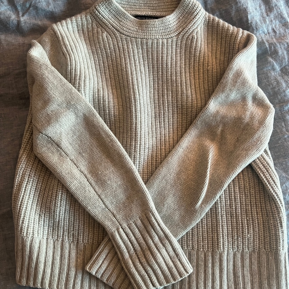 100% Cashmere Sweater - Light Blue